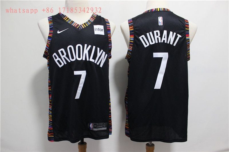 Brooklyn Nets Kevin Durant #7 2020 NBA New Arrival Black Jersey