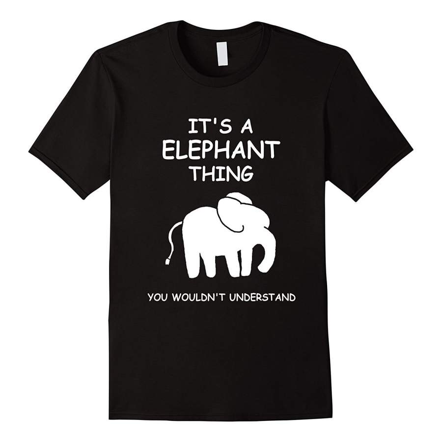 A Elephant T Shirt Men Fashion Cotton T-Shirts Casual T-Shirt