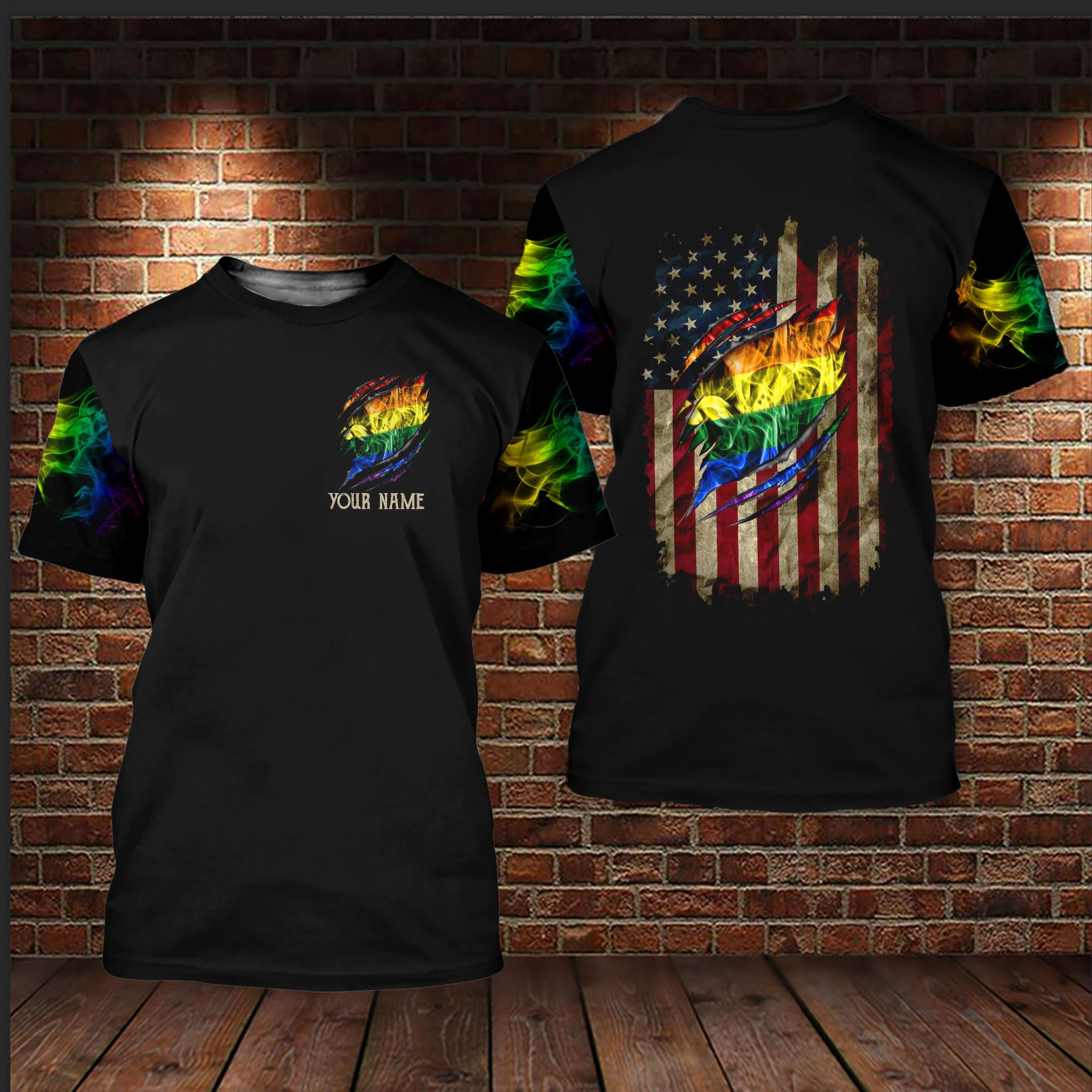 Personalized With Name Gay Pride Shirt, Lesbian Shirt For Pride Month, Gifts For Lgbtq Friends