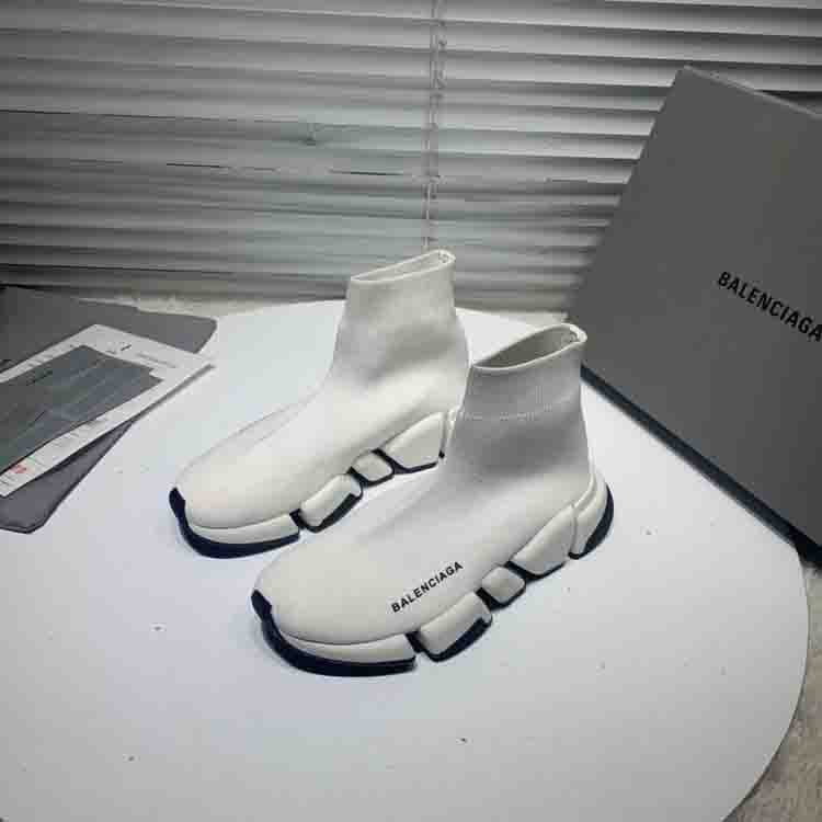 Balenciaga Speed Sneaker In White Recycled Knit Shoes Sneakers SNK478232365