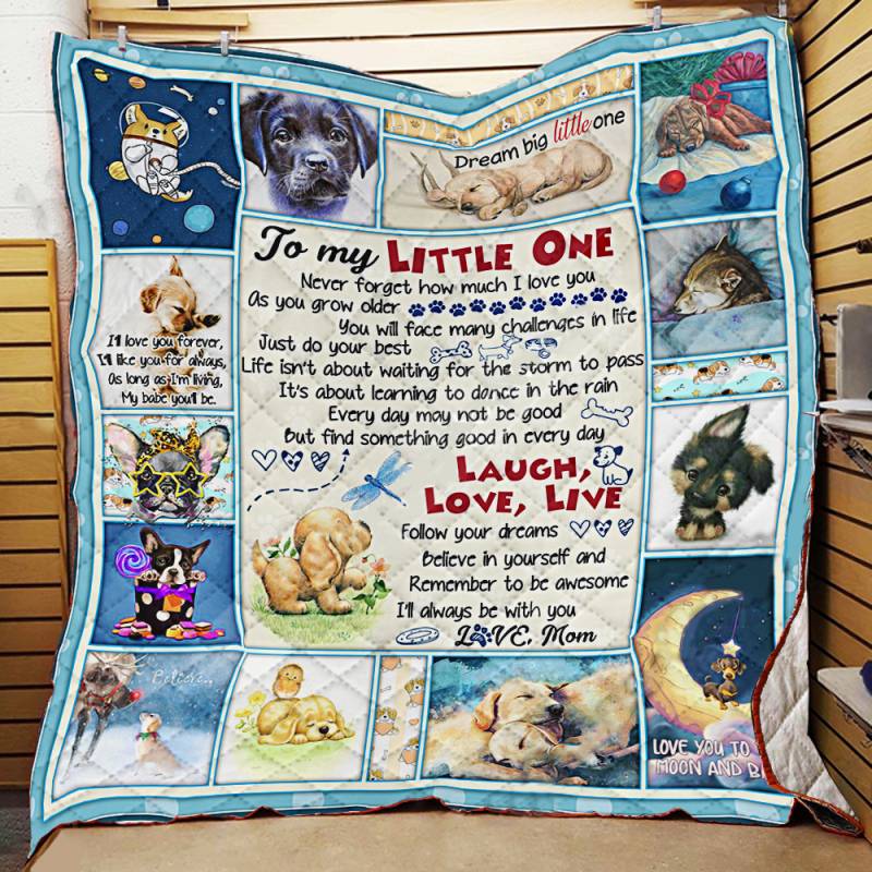 My Lovely Puppy, Love, Mom Quilt – TT191103