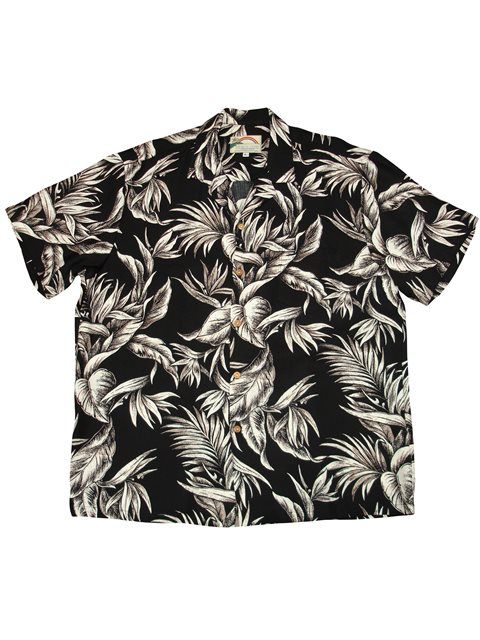 Tropical Paradise Black White Nice Design Hawaii Shirt Ha107882