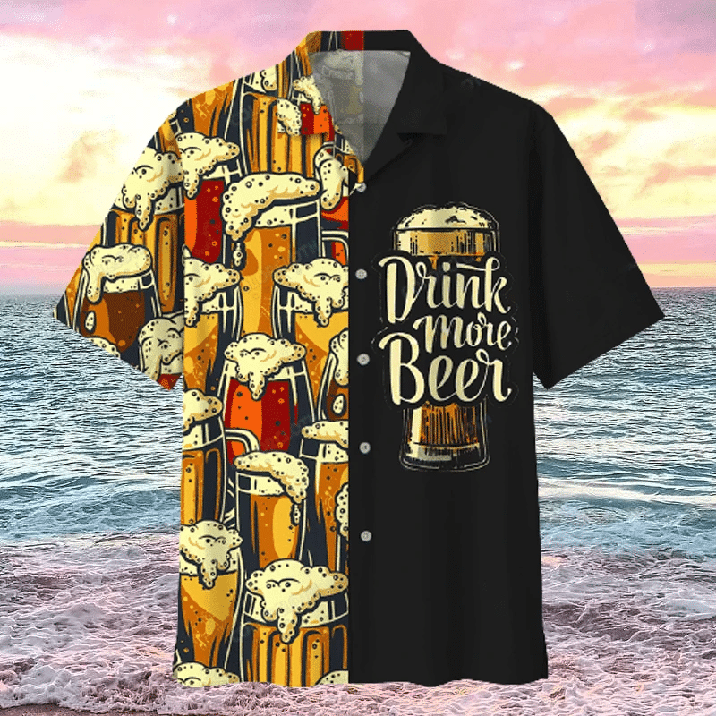 Drink More Beer Aloha Hawaii Shirts H Ha78760