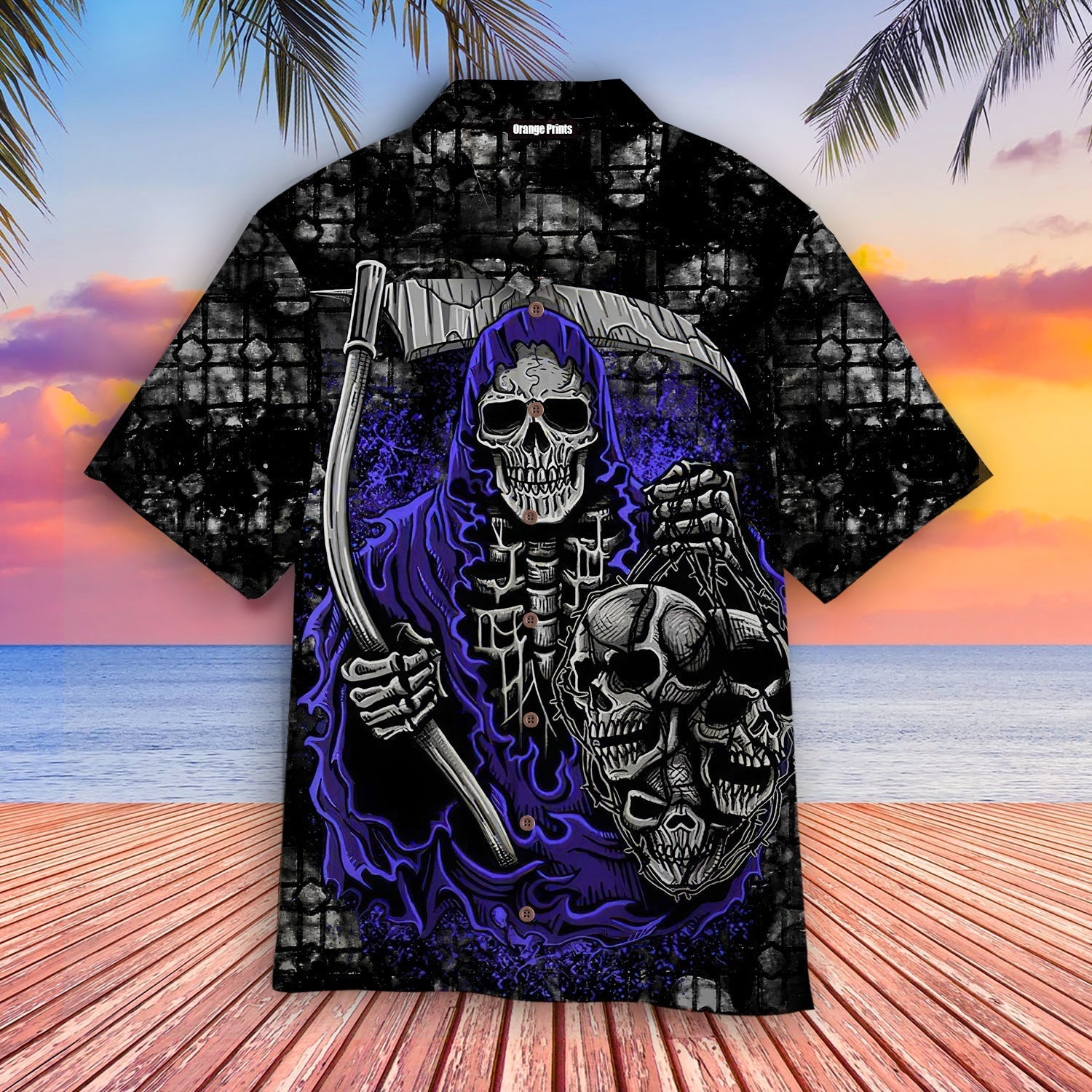 Skull Of Death Halloween Hawaii Shirt For Men Women Ha92143