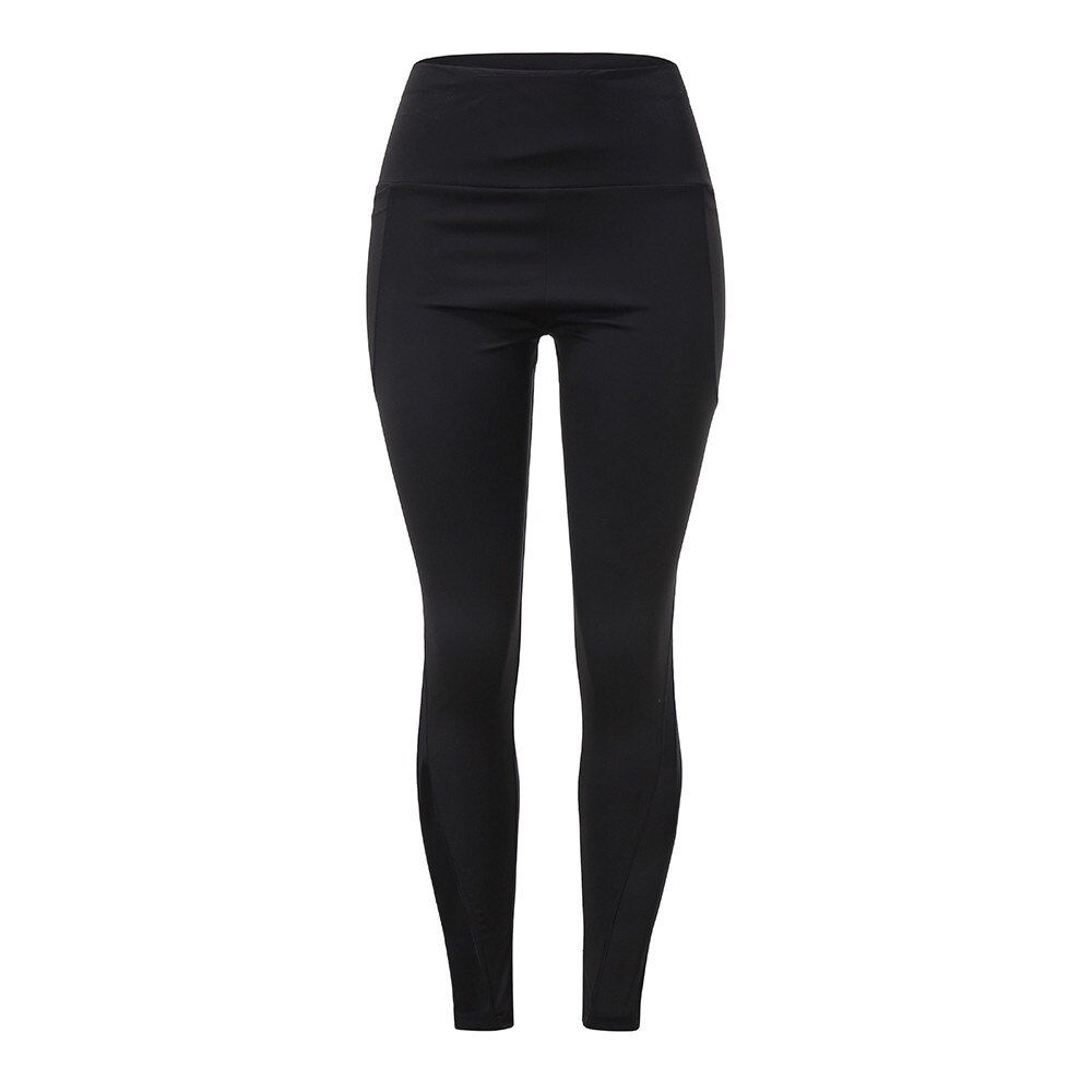 Workout Out Pocket Leggings High Waist Elastic