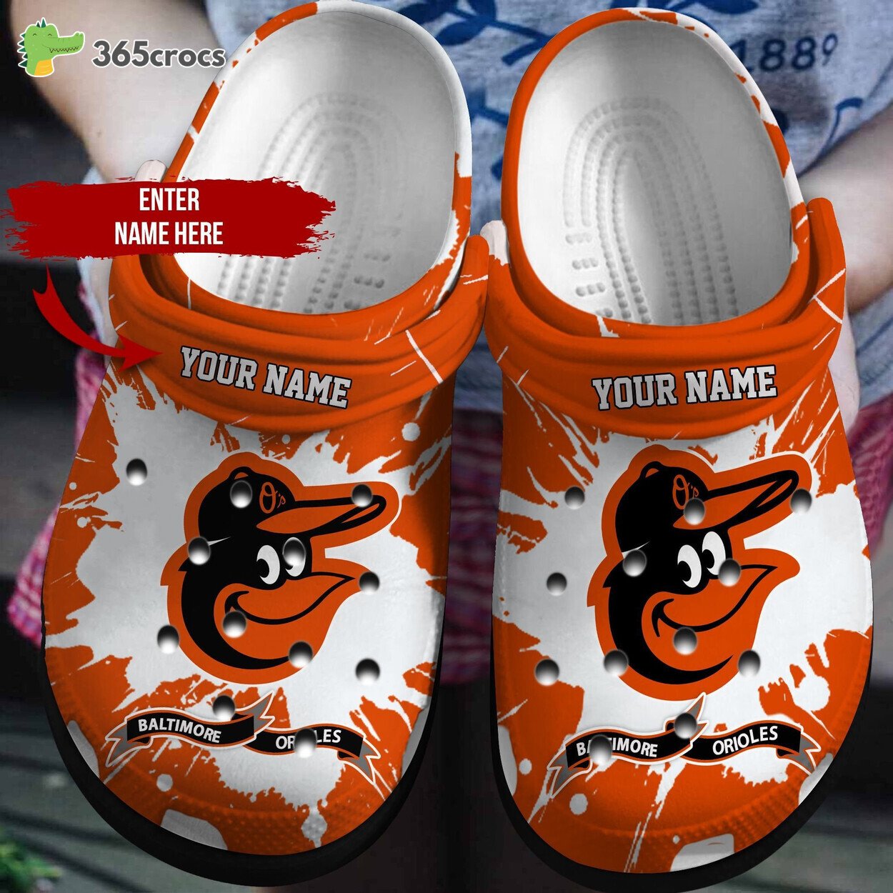 Baltimore Orioles Personalized Comfortable Clog Shoes Baseball Team Design