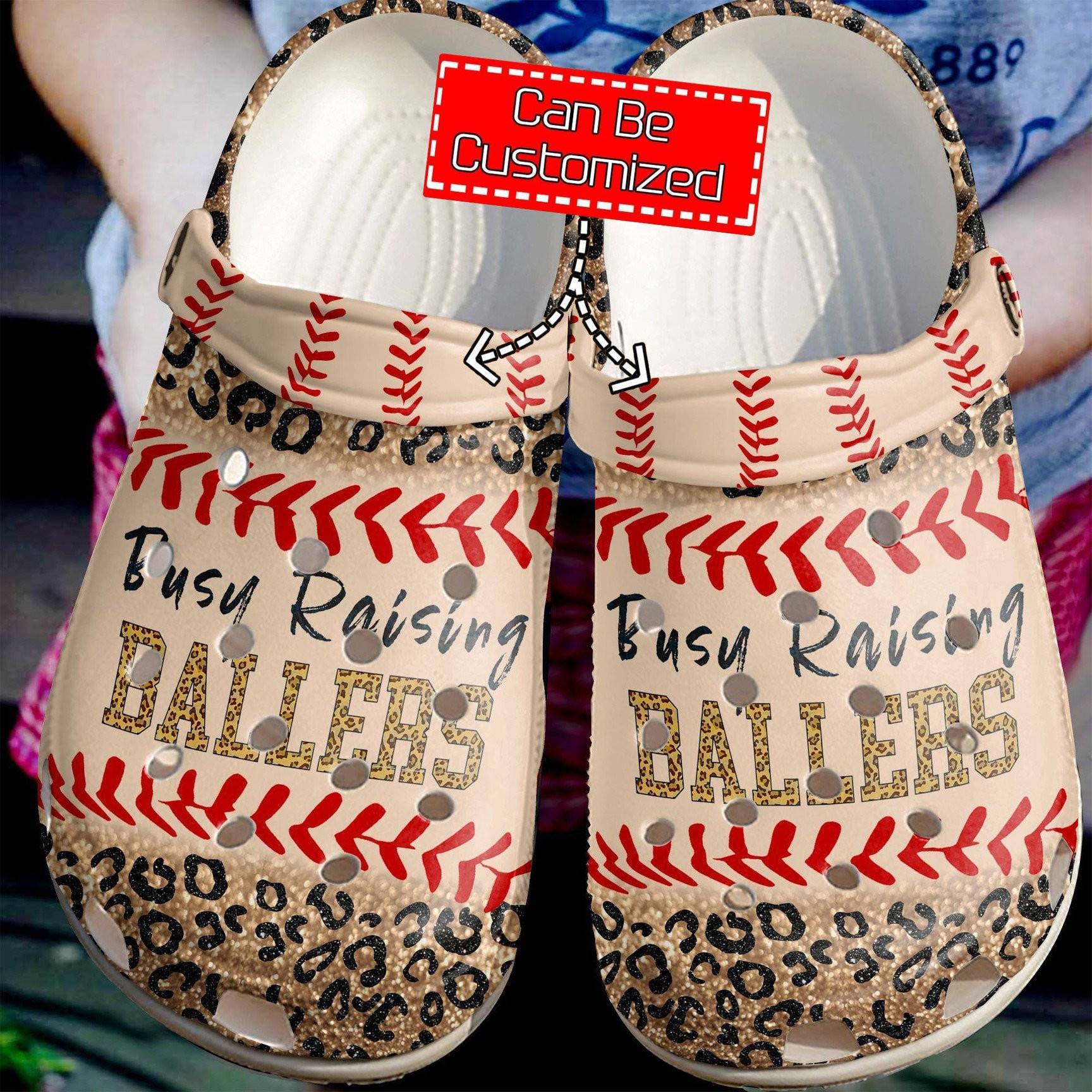 Baseball Busy Raising Ballers clog Crocss Shoes Baseball