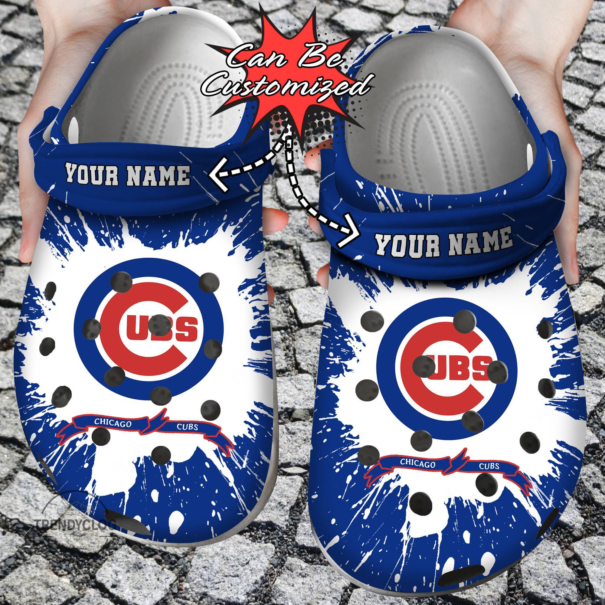 Baseball Crocss Personalized CCubs Team Clog Shoes