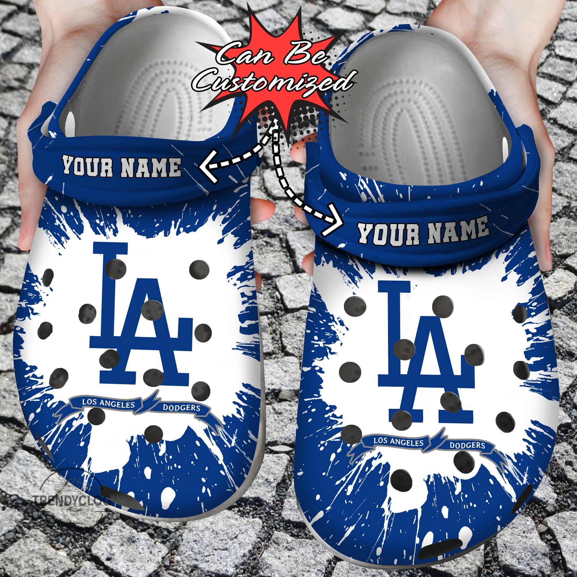 Baseball Crocss Personalized LA Dodgers Team Clog Shoes