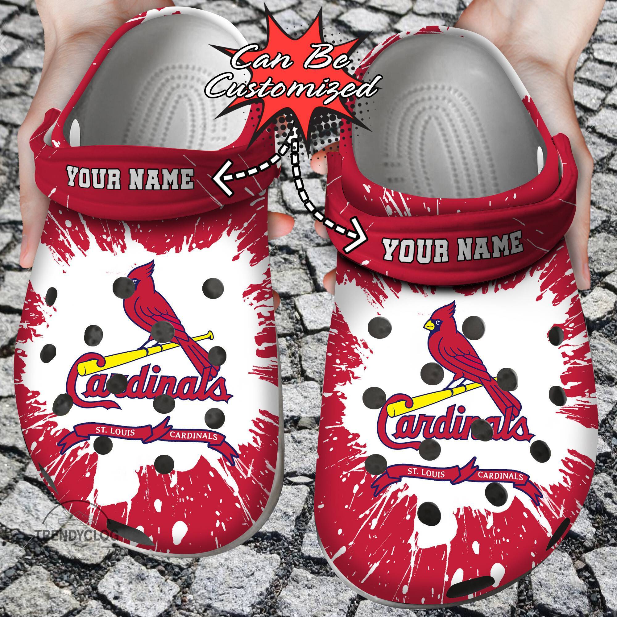 Baseball Crocss Personalized StL Cardinals Team Clog Shoes