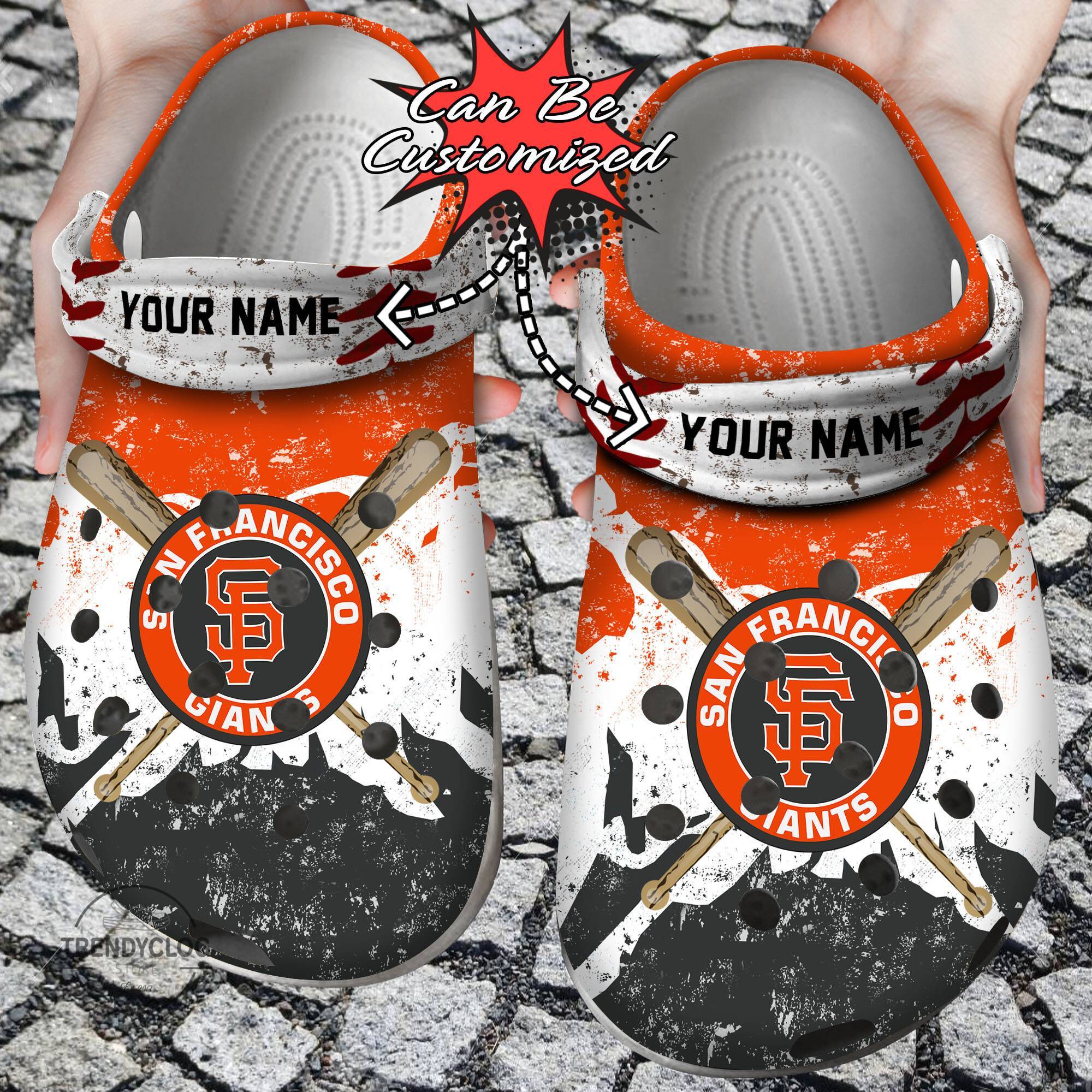 Baseball Crocss SF Giants Personalized Watercolor New Clog Shoes