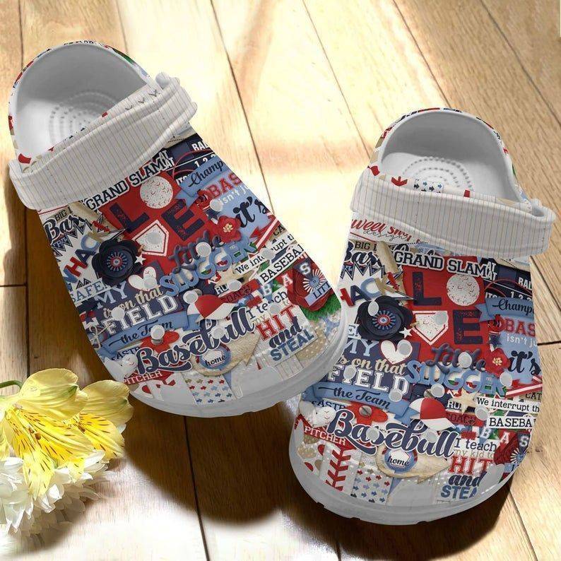 Baseball Crocssky Gift For Lover Rubber Crocss Clog Shoes