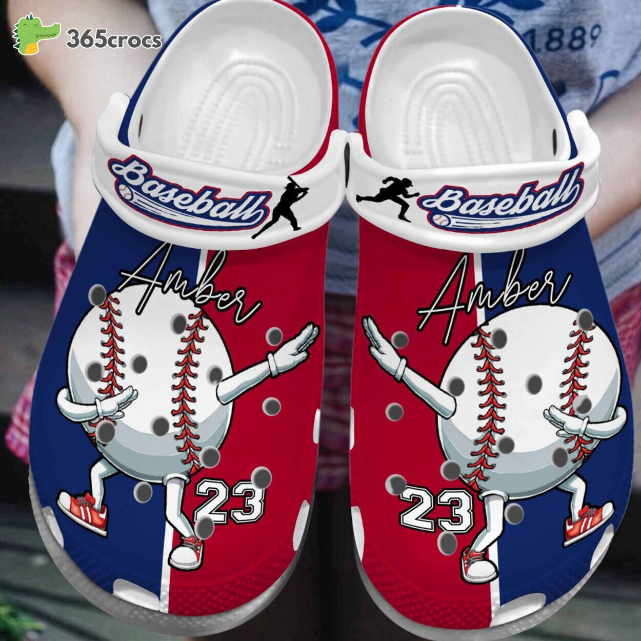 Baseball Dabbing Cute Name Gift Lover’s Comfy Rubber Clog Footwear Design