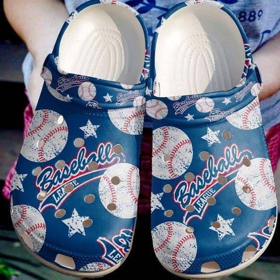 Baseball League Crocss Clog Shoes Women, Baseball Sports Beach Shoes Clogs, Funny Sport Crocss, Gift Birthday