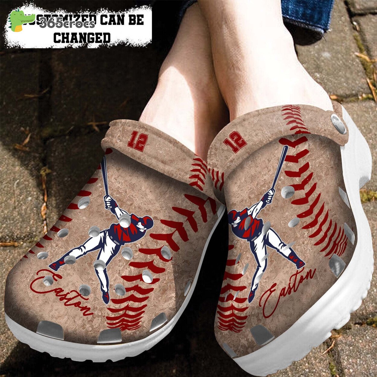 Baseball Leather Shoes Gift Shoes Croc Clogs Customize