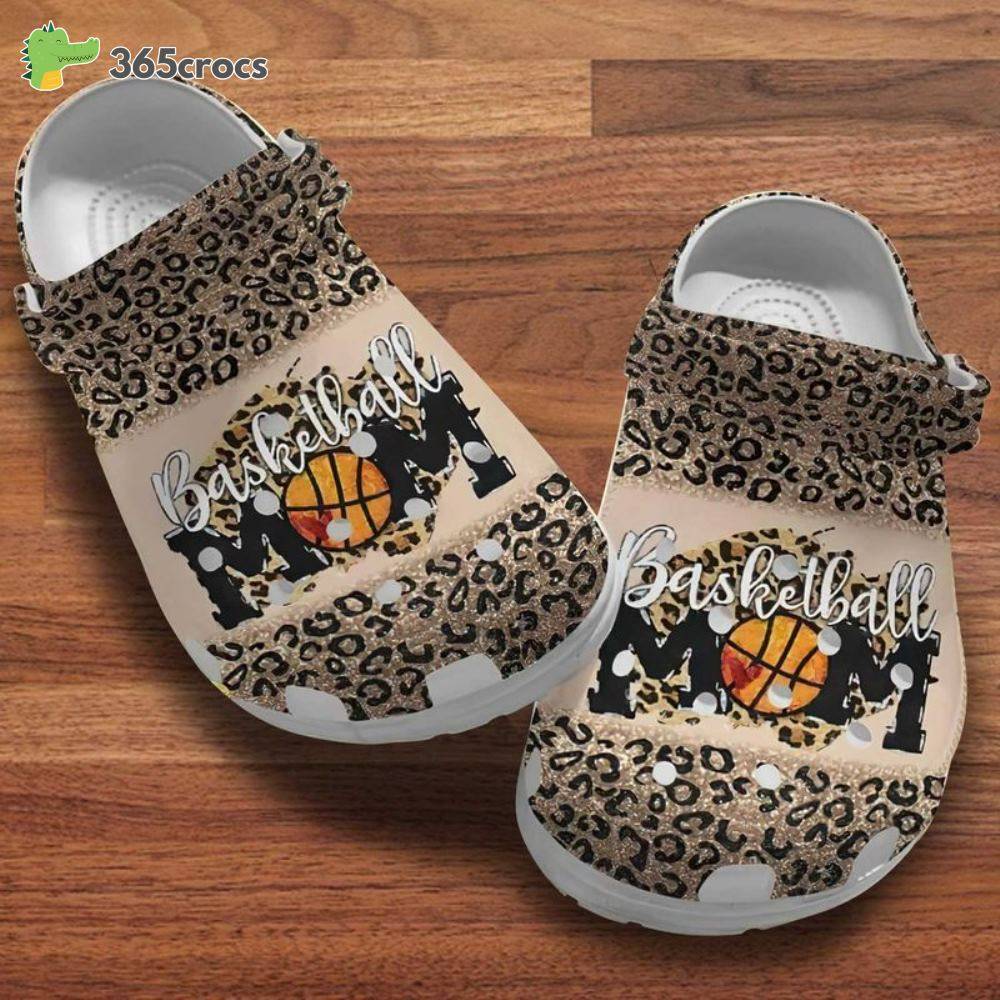 Baseball Mom Leopard Pattern Happy Mother’s Day Birthday For Baseball Mom Crocss Clog Shoes