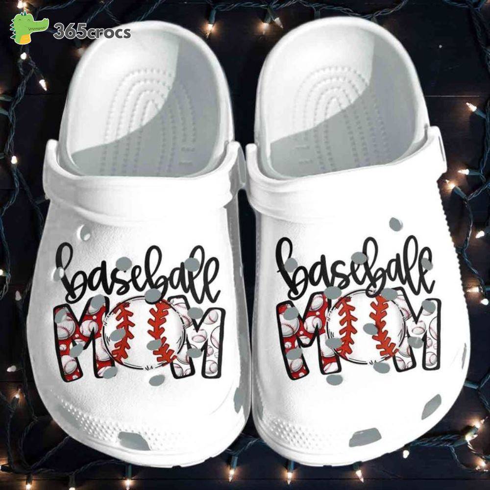 Baseball Moms Clog Birthday Gift For Baseball Lovers Moms Crocss Clog Shoes