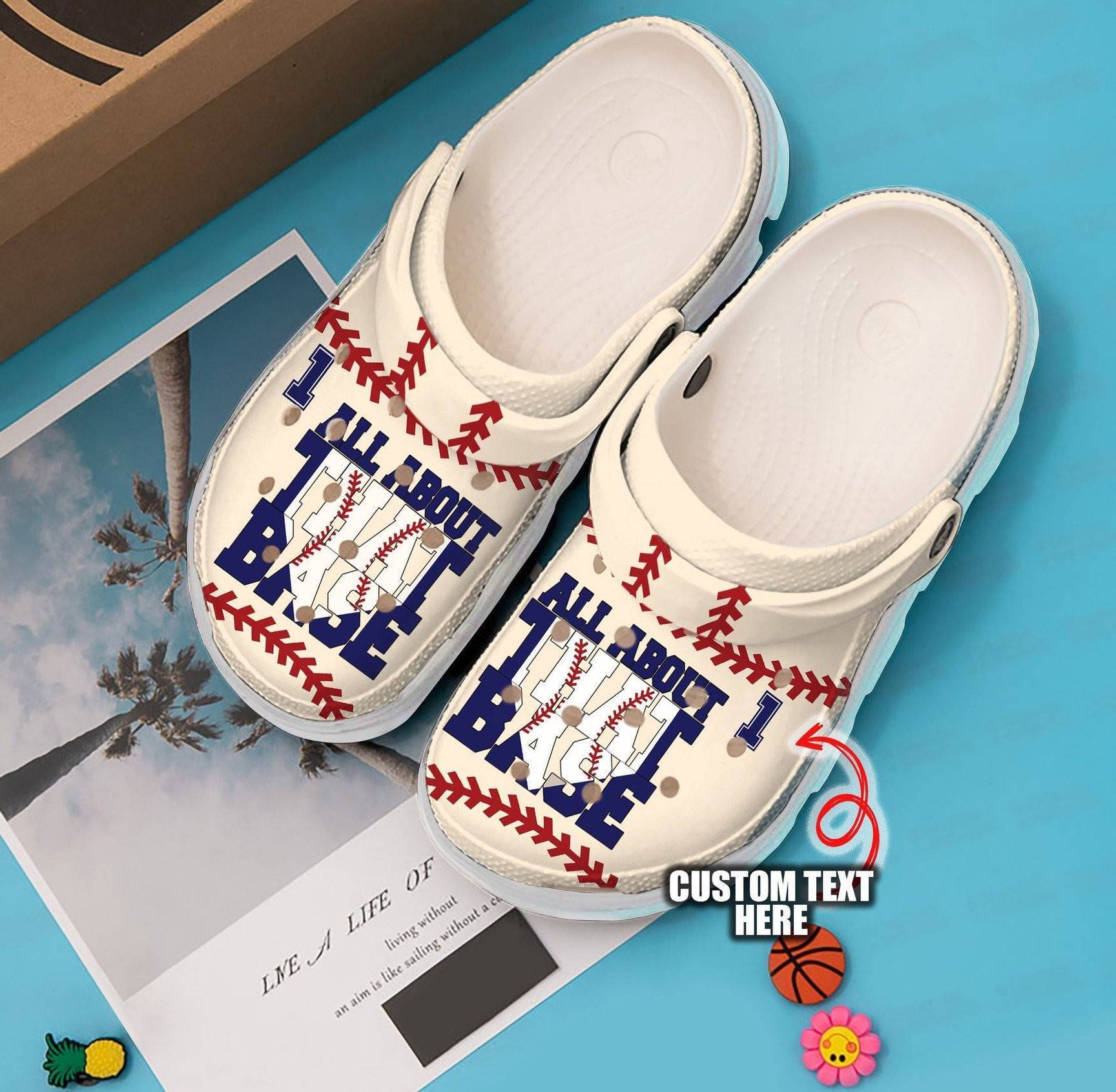 Baseball Personalized All About clog Crocss Shoes Baseball