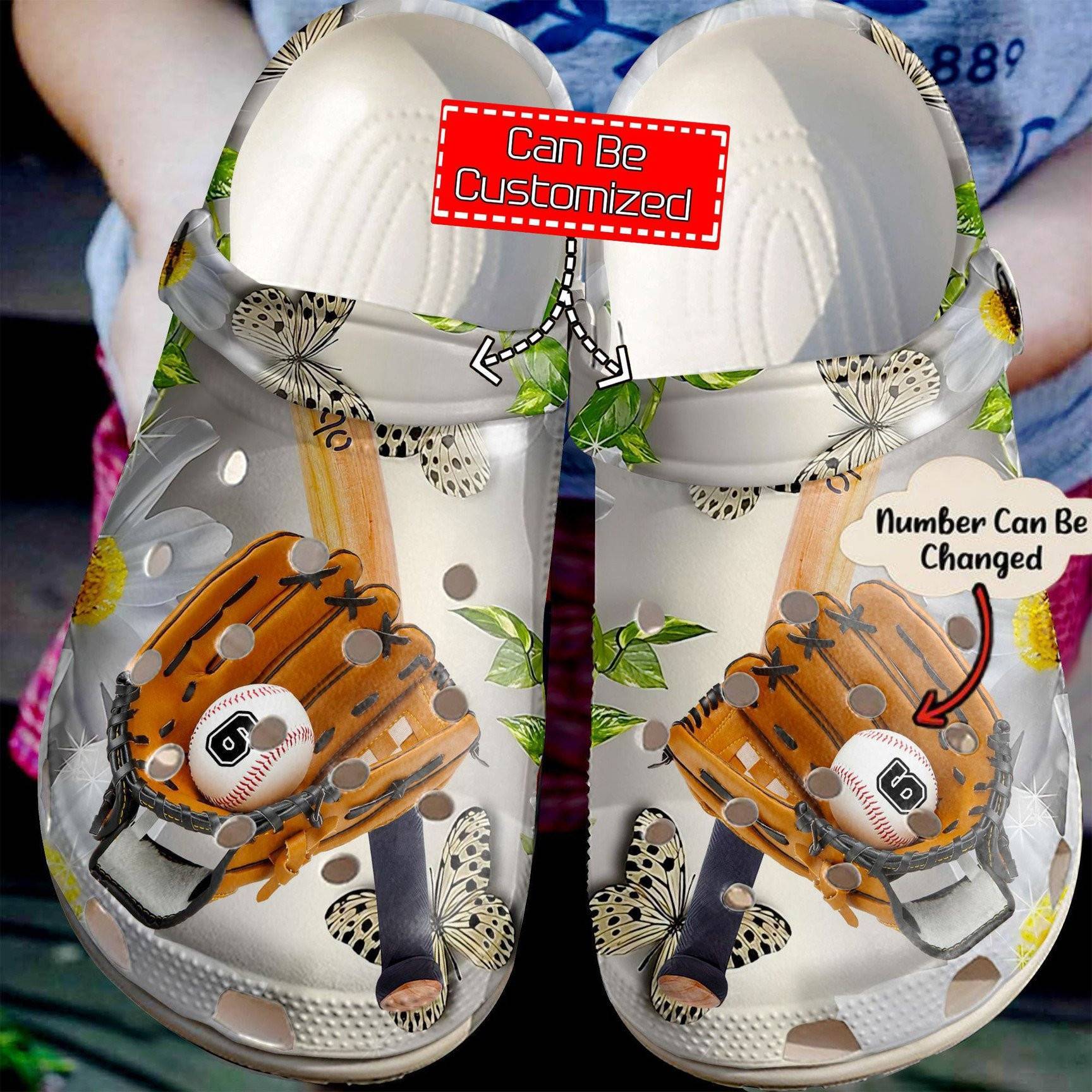 Baseball Personalized And Daisy Crocss Clog Shoes Baseball Crocss