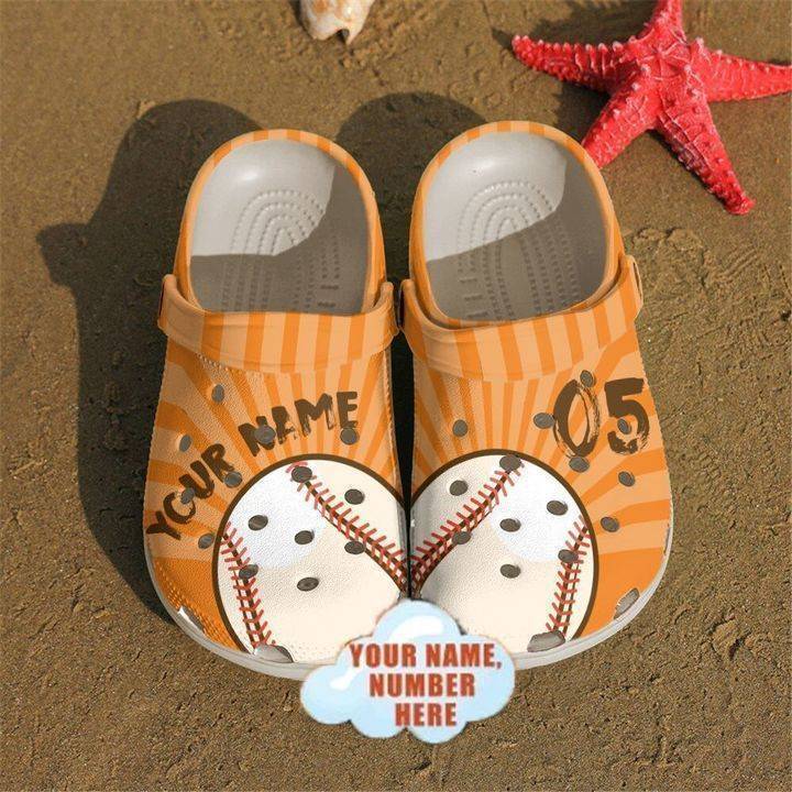 Baseball Personalized Classic Clogs Crocss Shoes