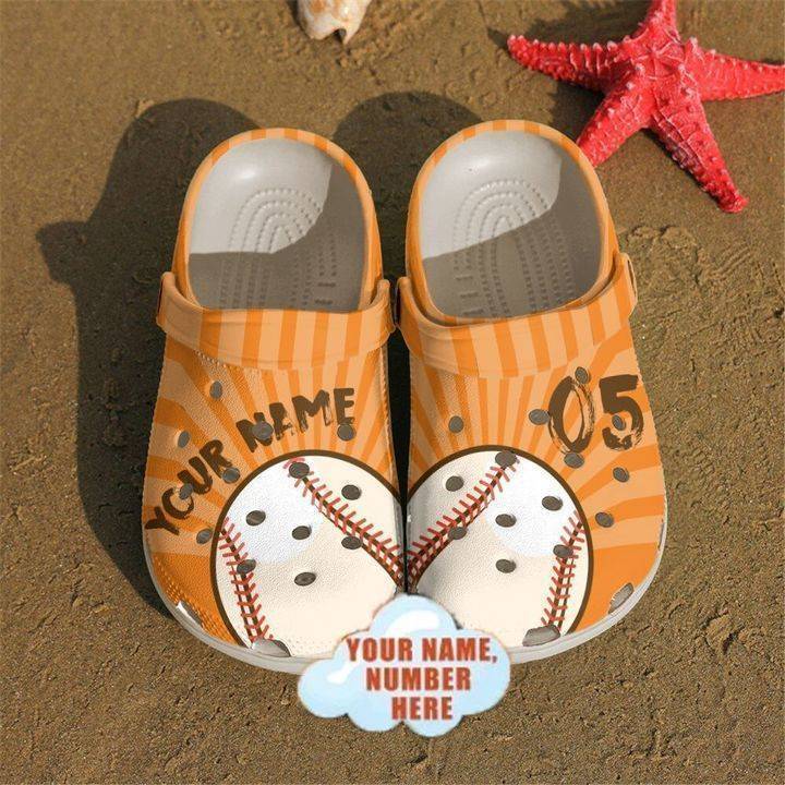 Baseball Personalized Crocss Classic Clogs Shoes