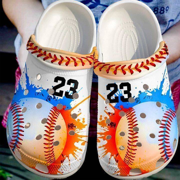 Baseball Personalized I Love Crocss Classic Clogs Shoes