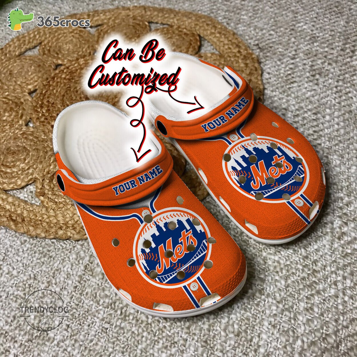Baseball Personalized New York Mets Baseball Jersey Style Clog Shoes