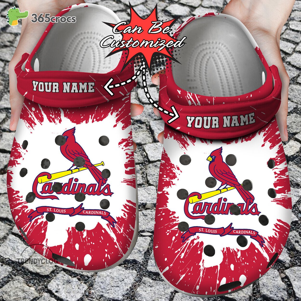 Baseball Personalized St. Louis Cardinals Team Clog Shoes