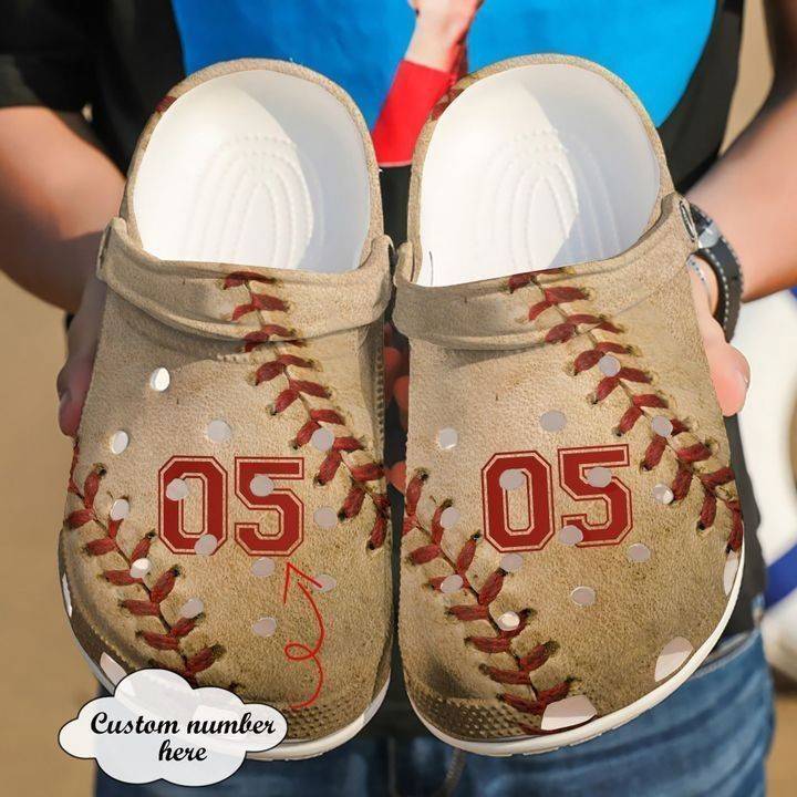 Baseball Personalized Texture Crocss Classic Clogs Shoes