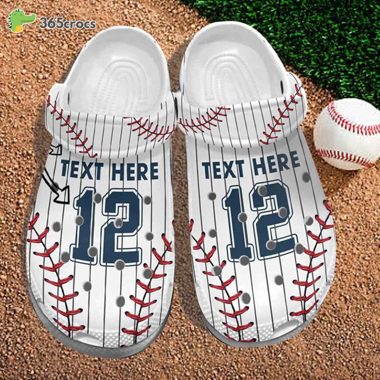 Baseball Player Uniform Clogs Batter Personalized Sporty Birthday Gift Youth