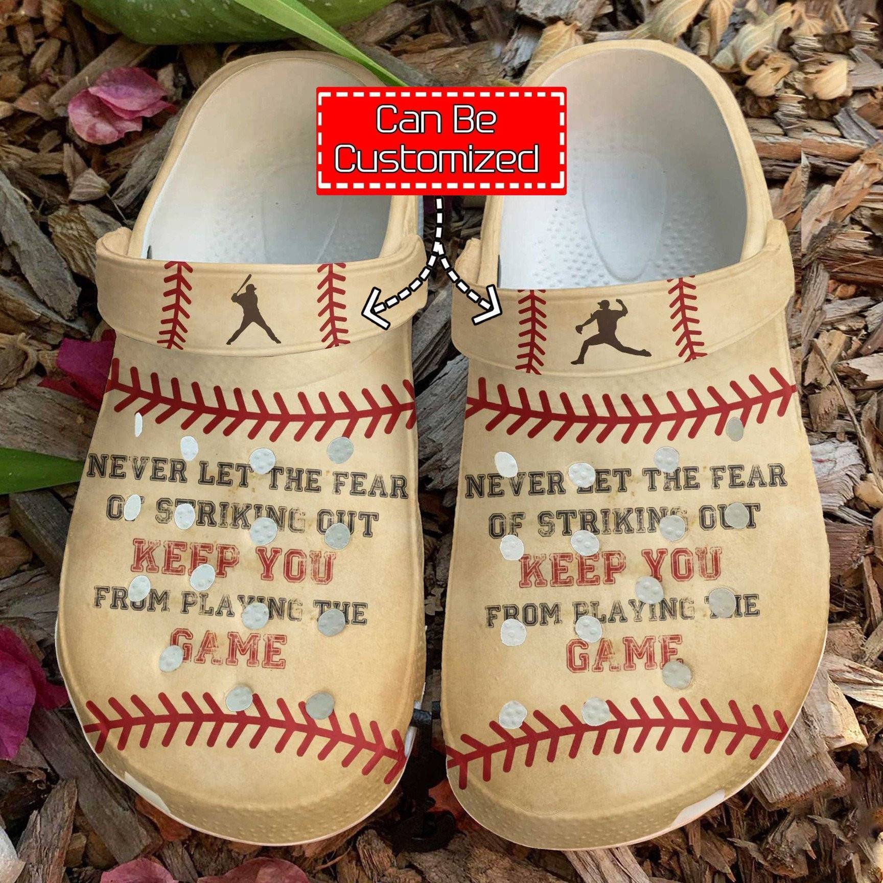 Baseball Striking Out clog Crocss Shoes Baseball