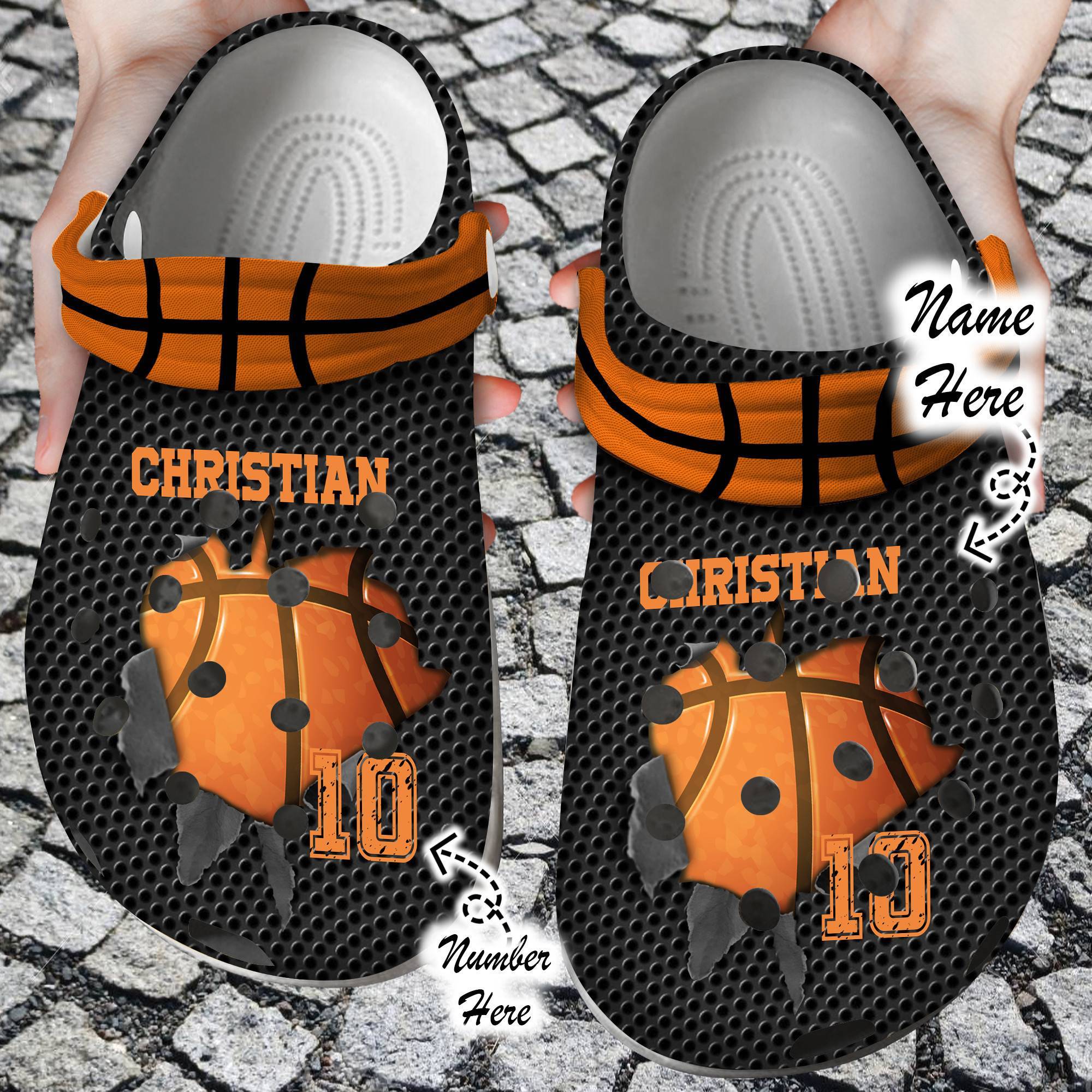 Basketball Basketball Personalized Soul Clog Crocss Shoes