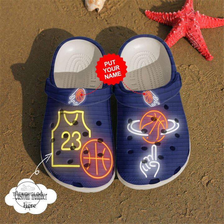 Basketball Crocss Basketball Personalized Neon Clog Crocss Shoes