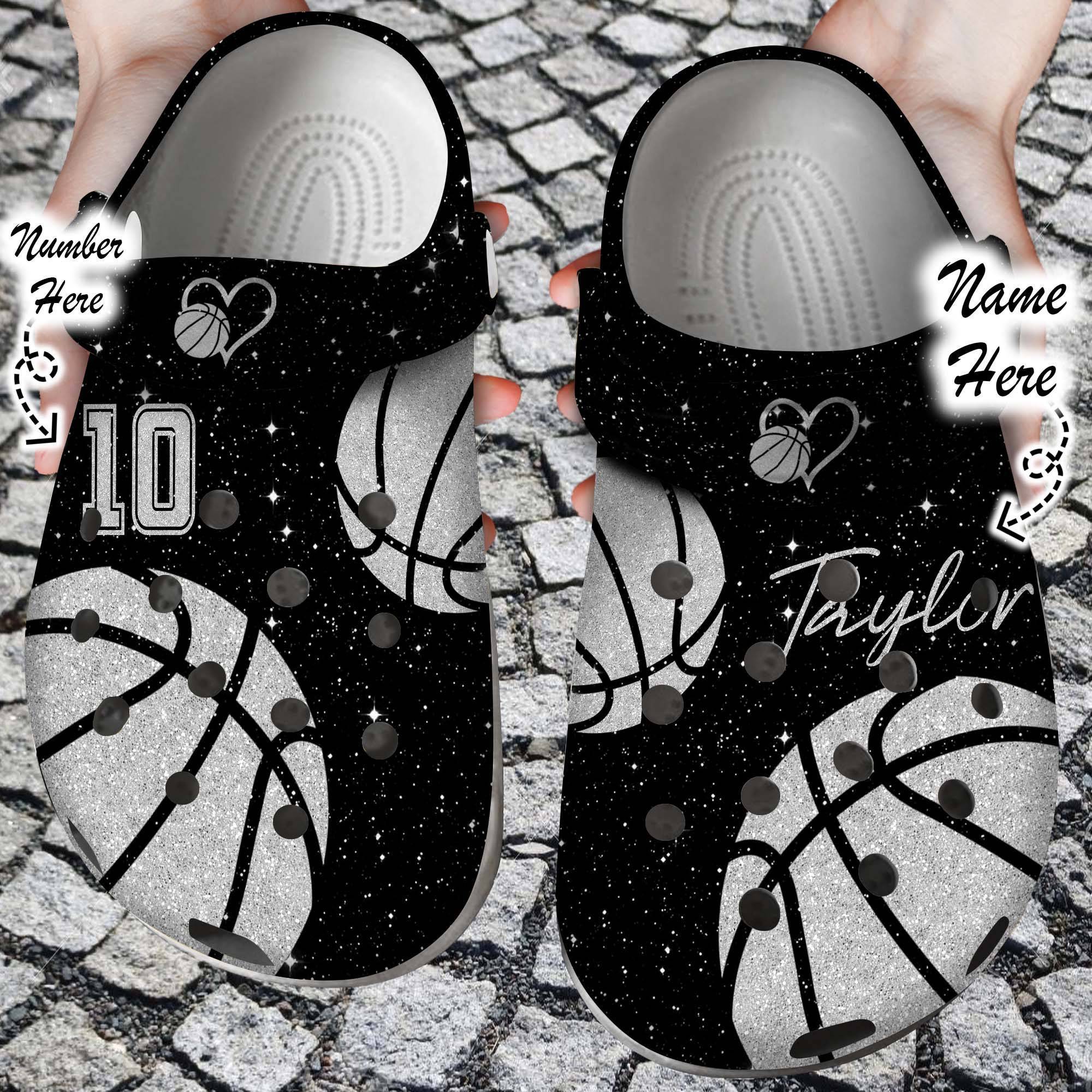 Basketball Crocss Personalized Basketball Lovers Colorful Clogs Shoes