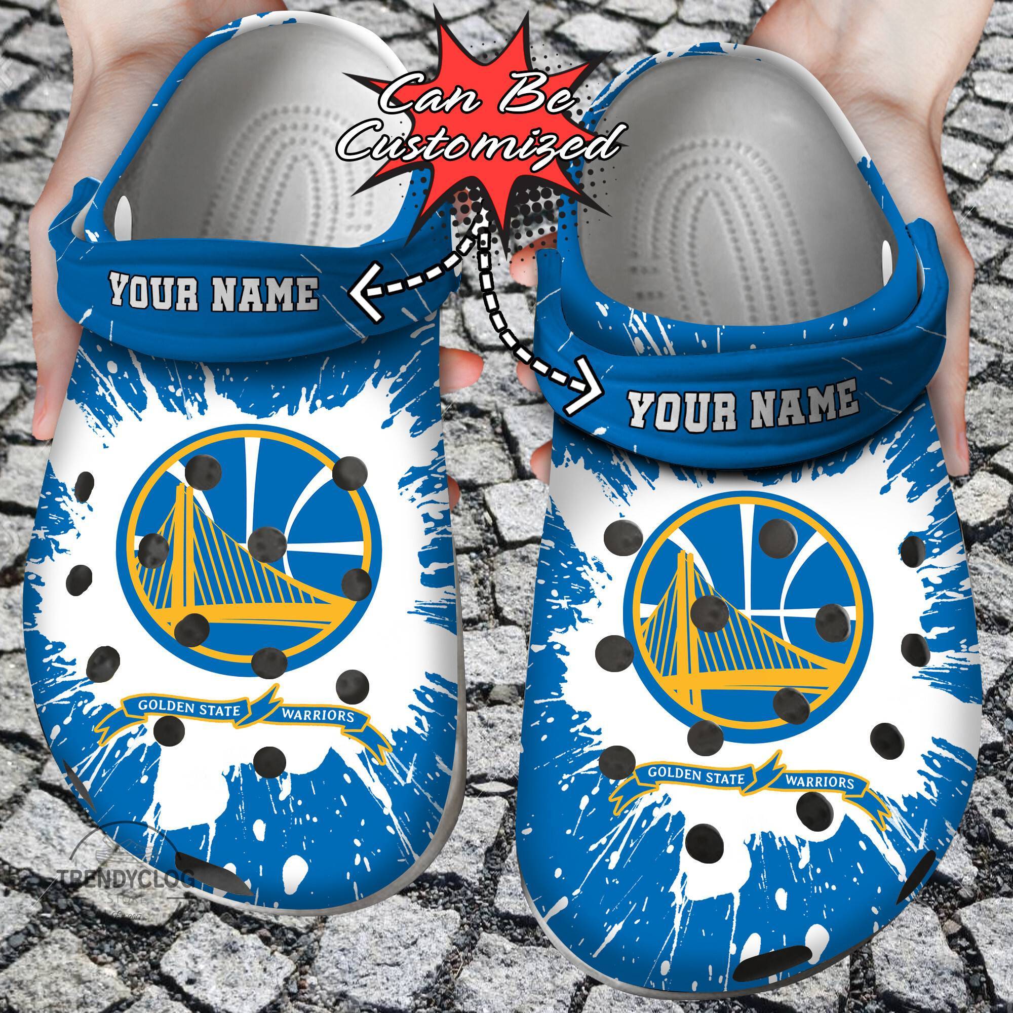 Basketball Crocss Personalized GWarriors Team Clog Shoes