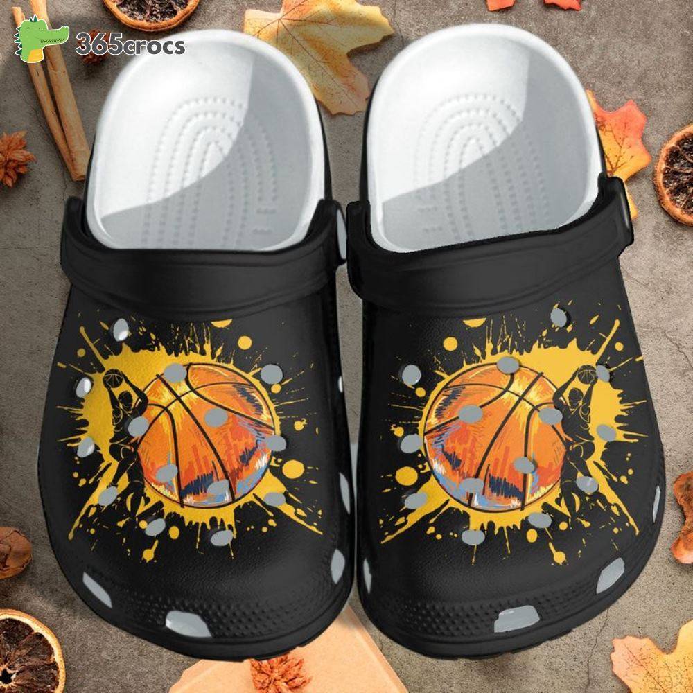 Basketball Custom Shoes For Men Women Basketball Sport Funny Outdoor Crocss Clog Shoes