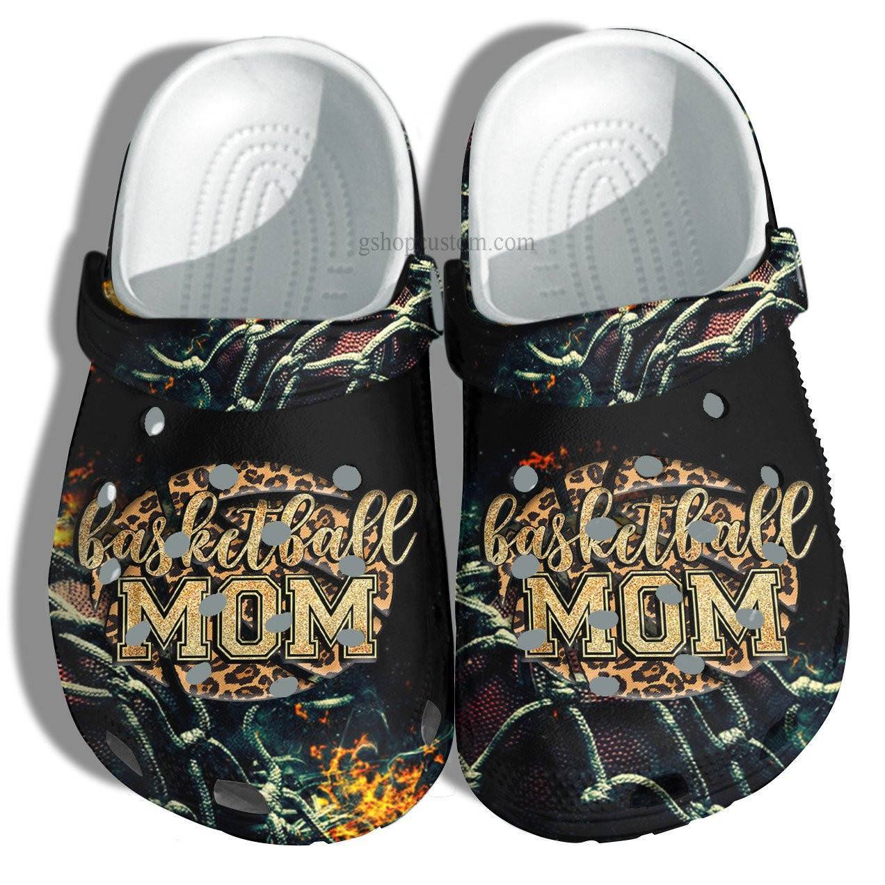 Basketball Mom Cool Women Croc Shoes Gift Grandma – Basketball Cheer Up Son Player Mom Crocss Shoes Gift Mommy Birthday