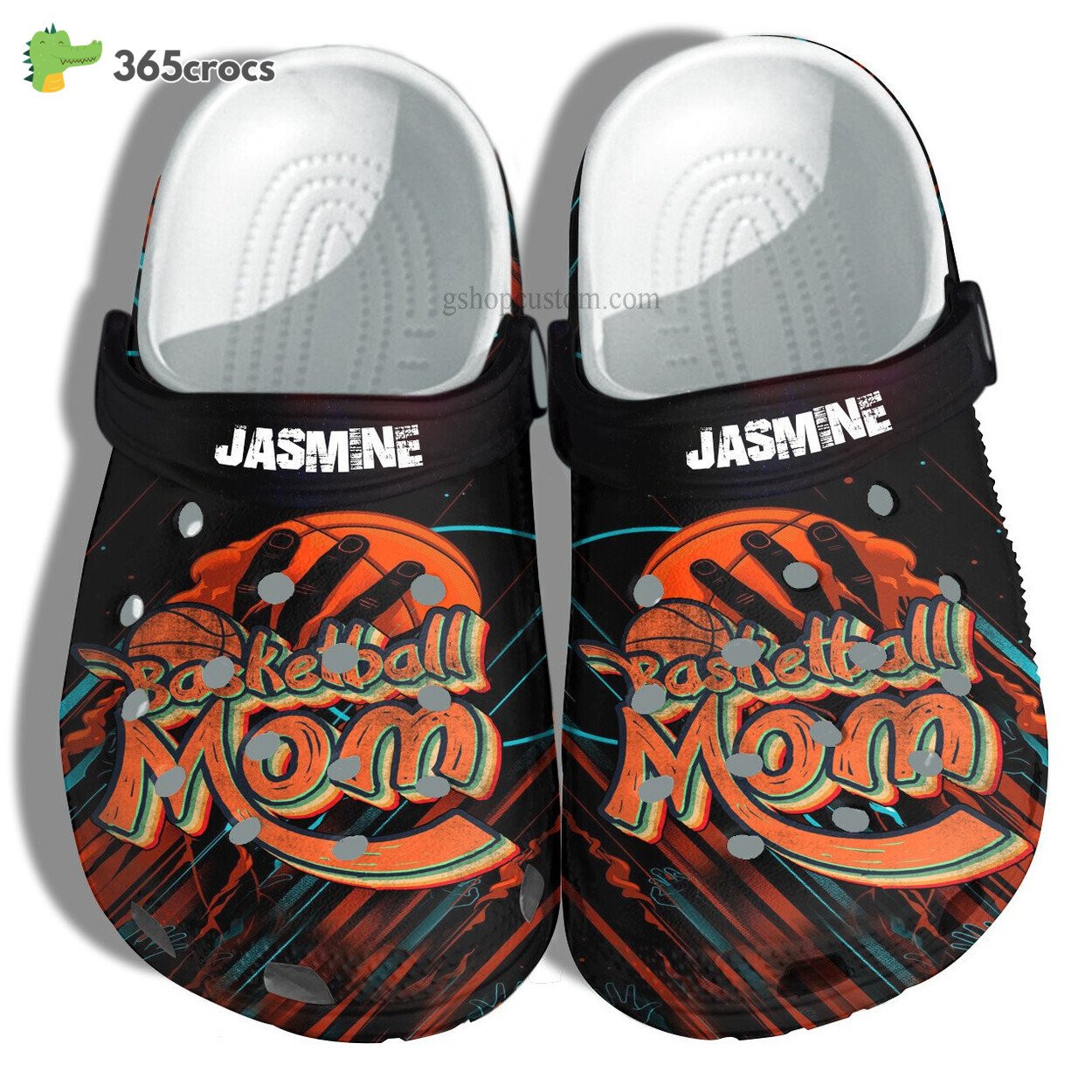 Basketball Mom Supporter Boy Croc Shoes Gift Mother Birthday Basketball Shoes Customize Gift Women