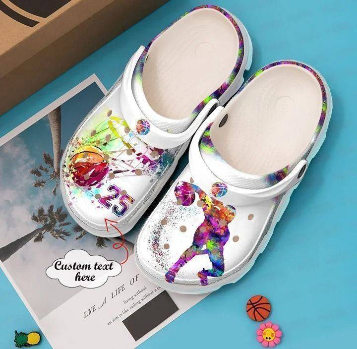 Basketball Personalized Colourful Classic Clogs Crocss Shoes