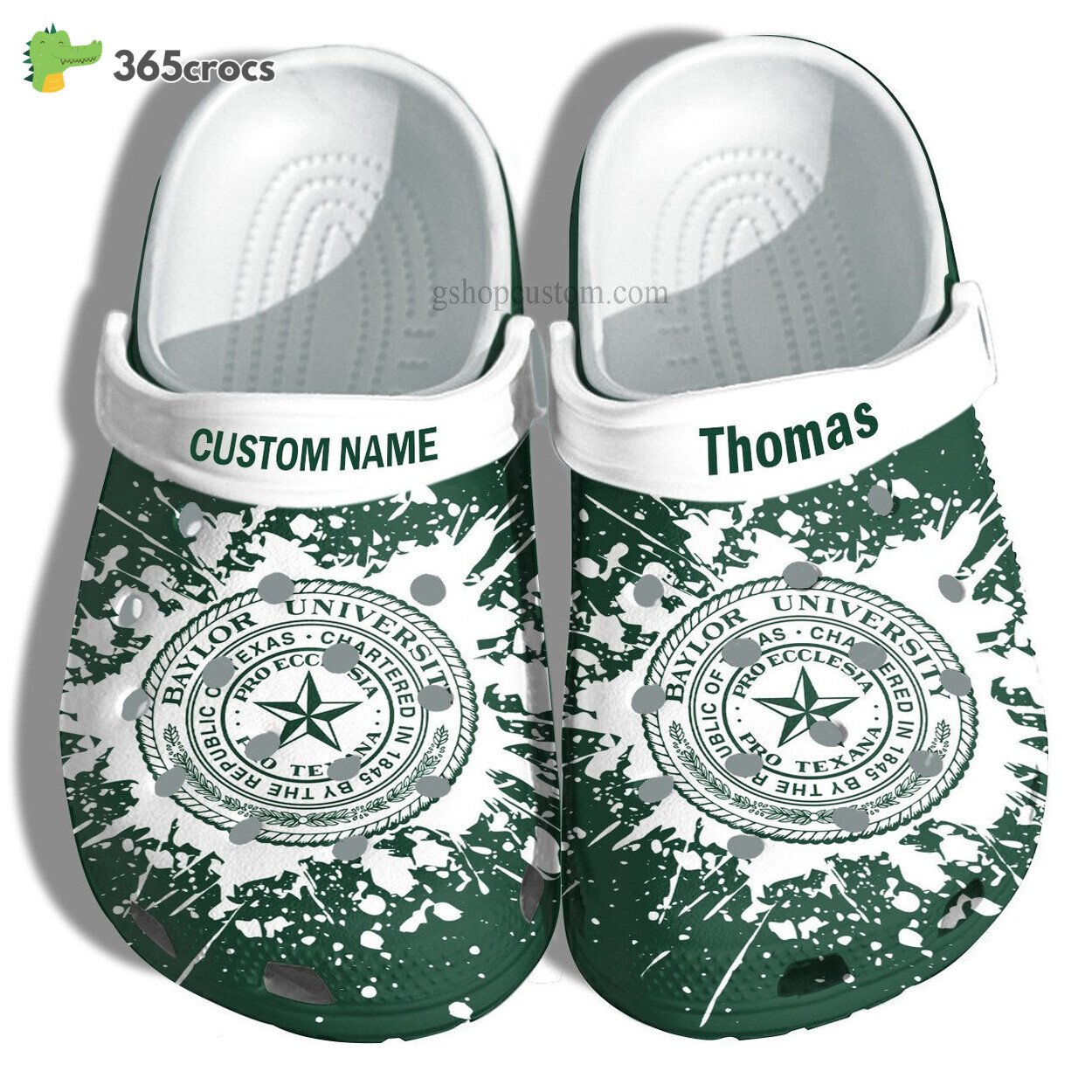 Baylor University Graduation Gifts Croc Shoes Customize Admission Gift Shoes