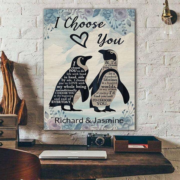 Penguin I Choose Canvas And Poster,Canvas Prints,My Poster Wall