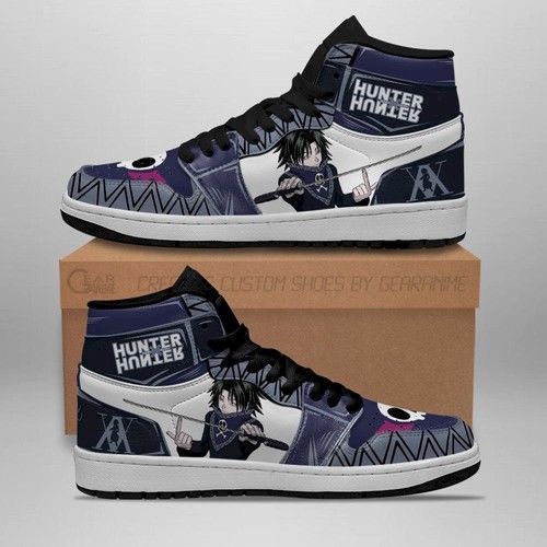 Feitan Hunter X Hunter Jordan Custom Hxh Anime Shoes Sport Sneakers Air Jordan High Sneakers Sport Sneakers