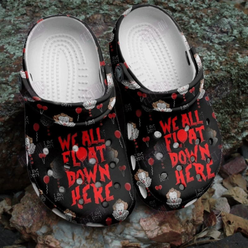 We All Float Down Here It Horror Movie Halloween Classic Clogs Shoes