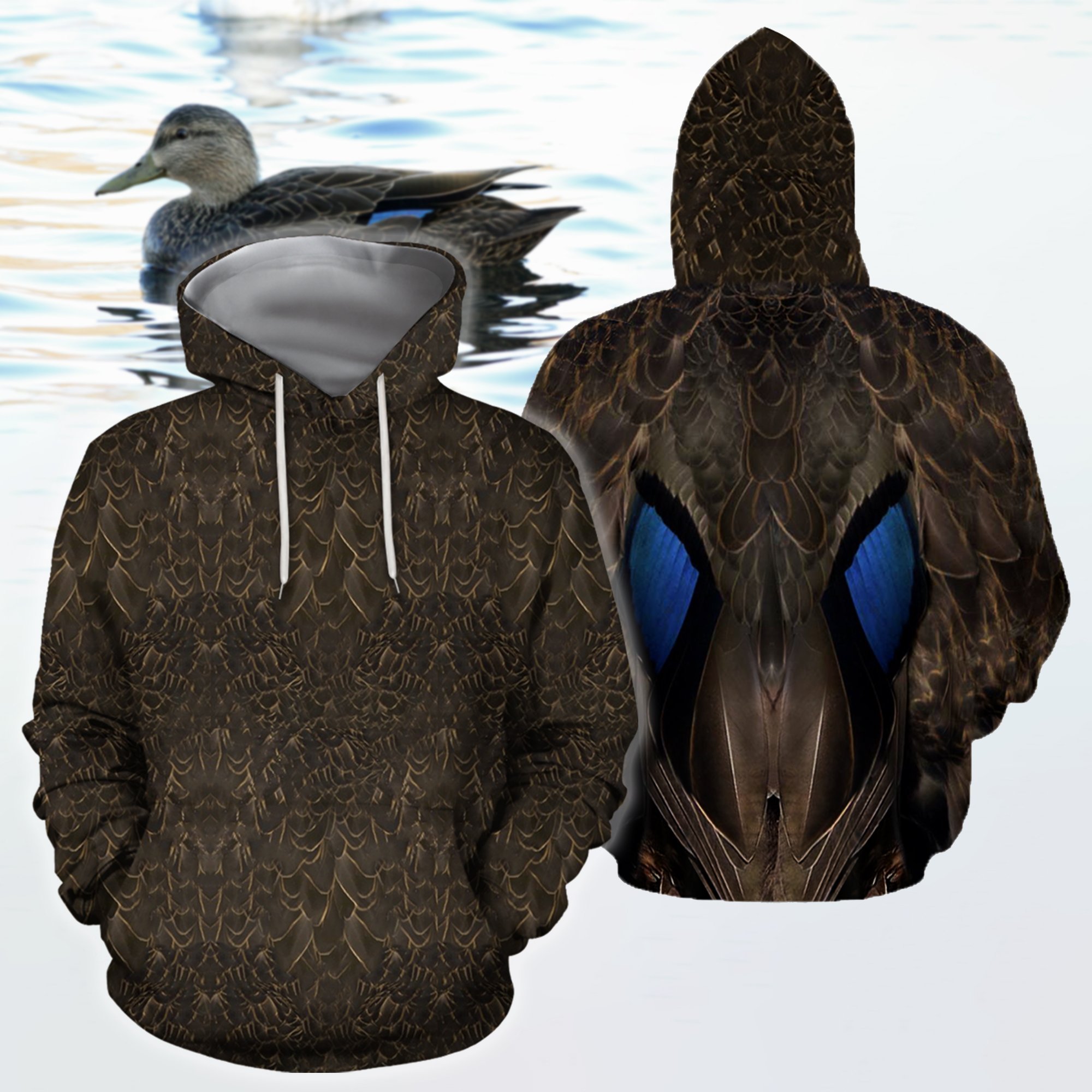 3D All Over Printed Female Mallard Duck Cover