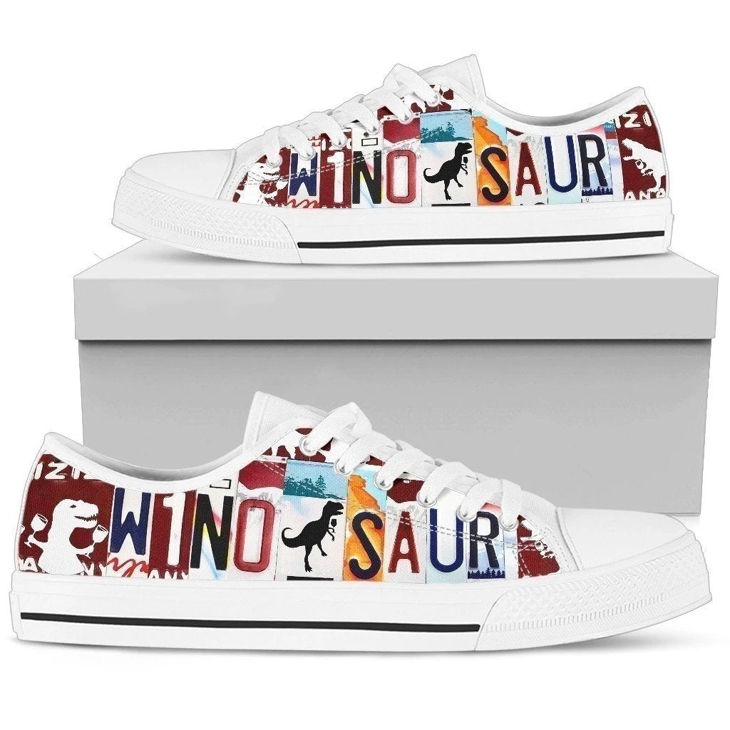 Wino-Saur Dinosaur And Wine Lover Women’S Sneakers