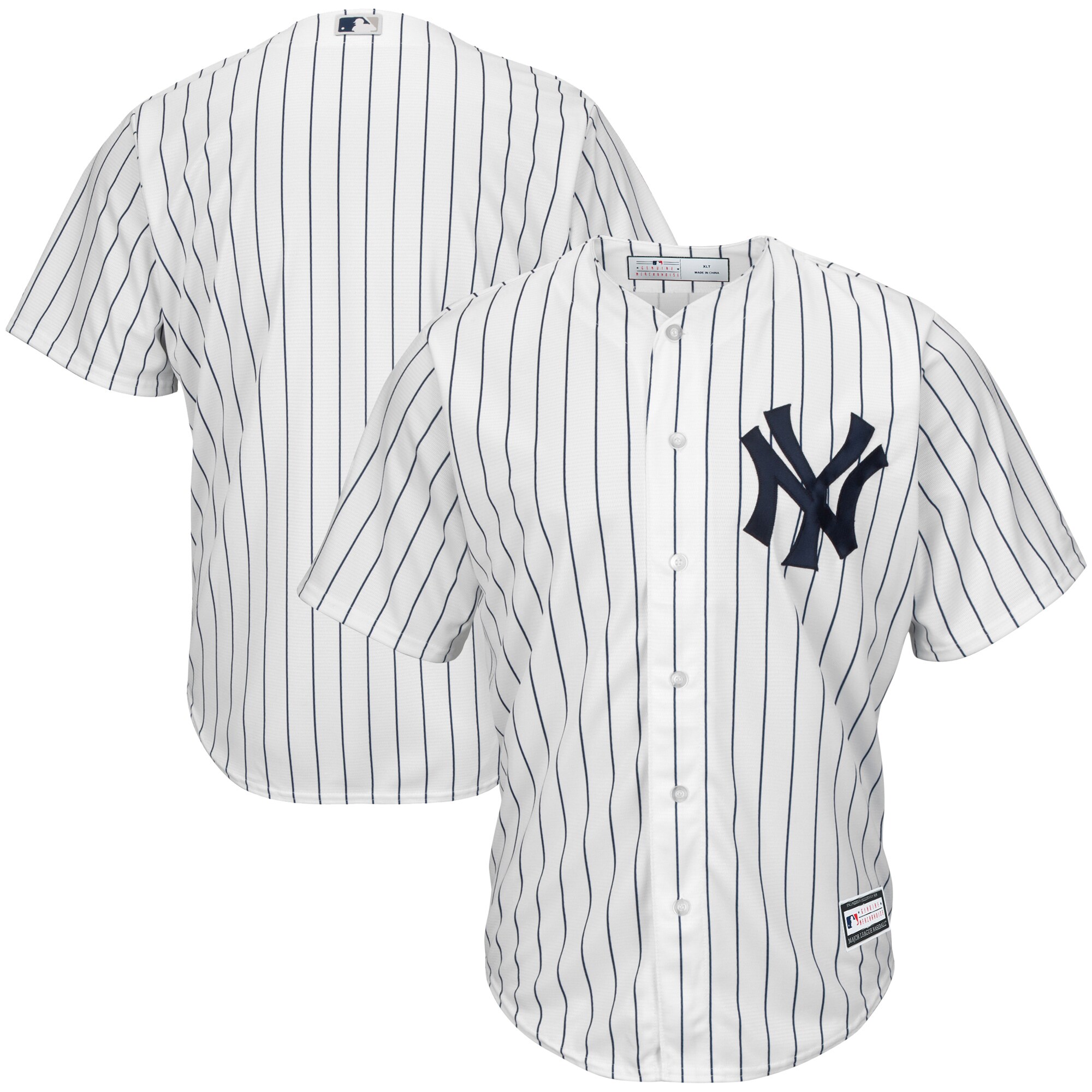 New York Yankees Big & Tall Replica Team Jersey – White