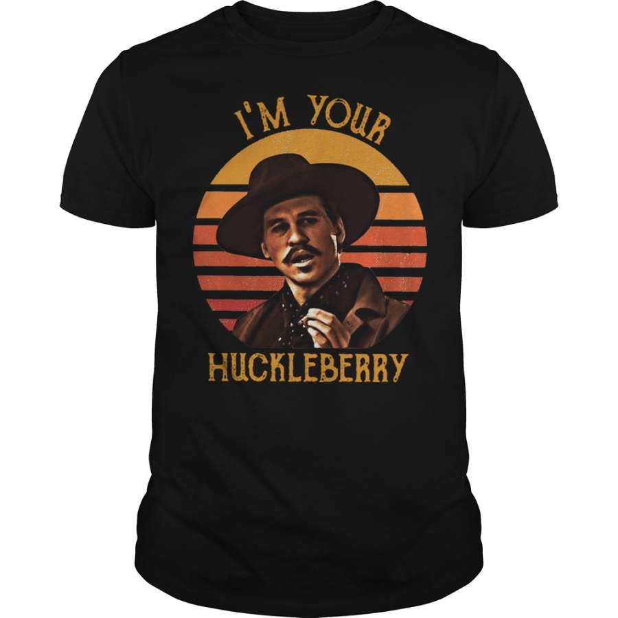 Vintage I’m your Huckleberry retro sunset T-Shirt