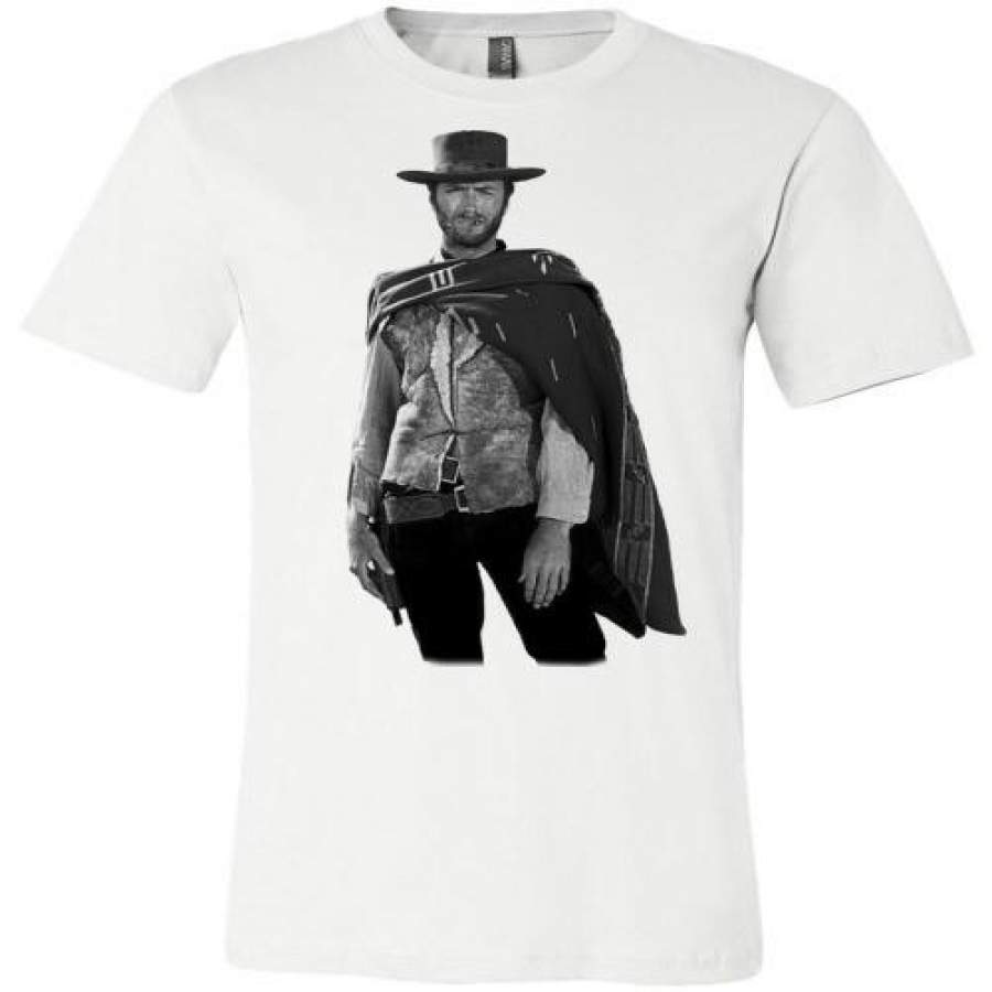 Clint Eastwood – The Man with No Name Spaghetti Western Sergio Leone The Good, the Bad and the Ugly ,v3, Canvas Unisex T-Shirt