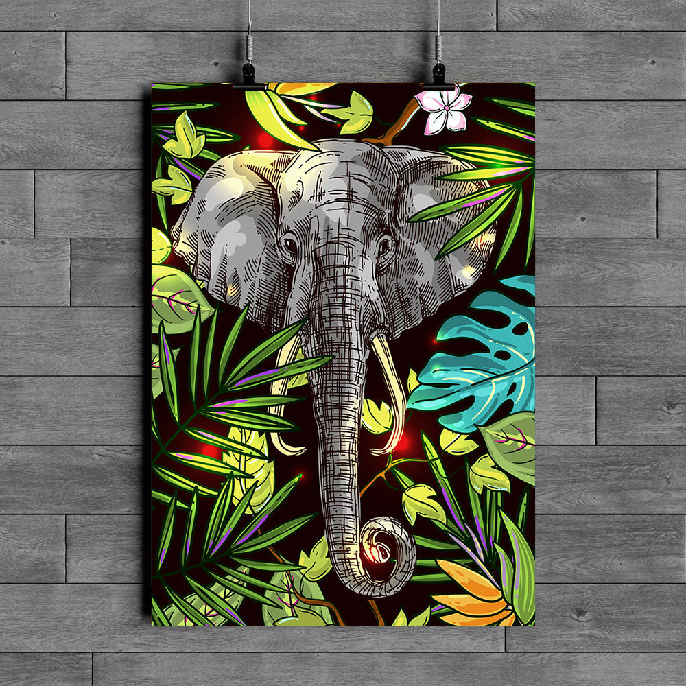 Elephant Poster Qg050206Pt - Poster Art Design