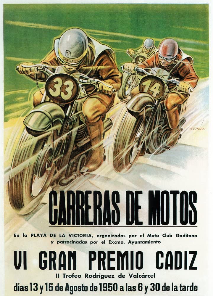 Motorcycle Racing – Vintage Poster